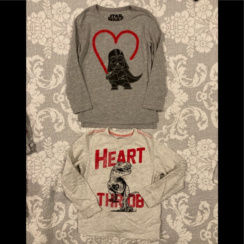 Two Valentine’s shirts